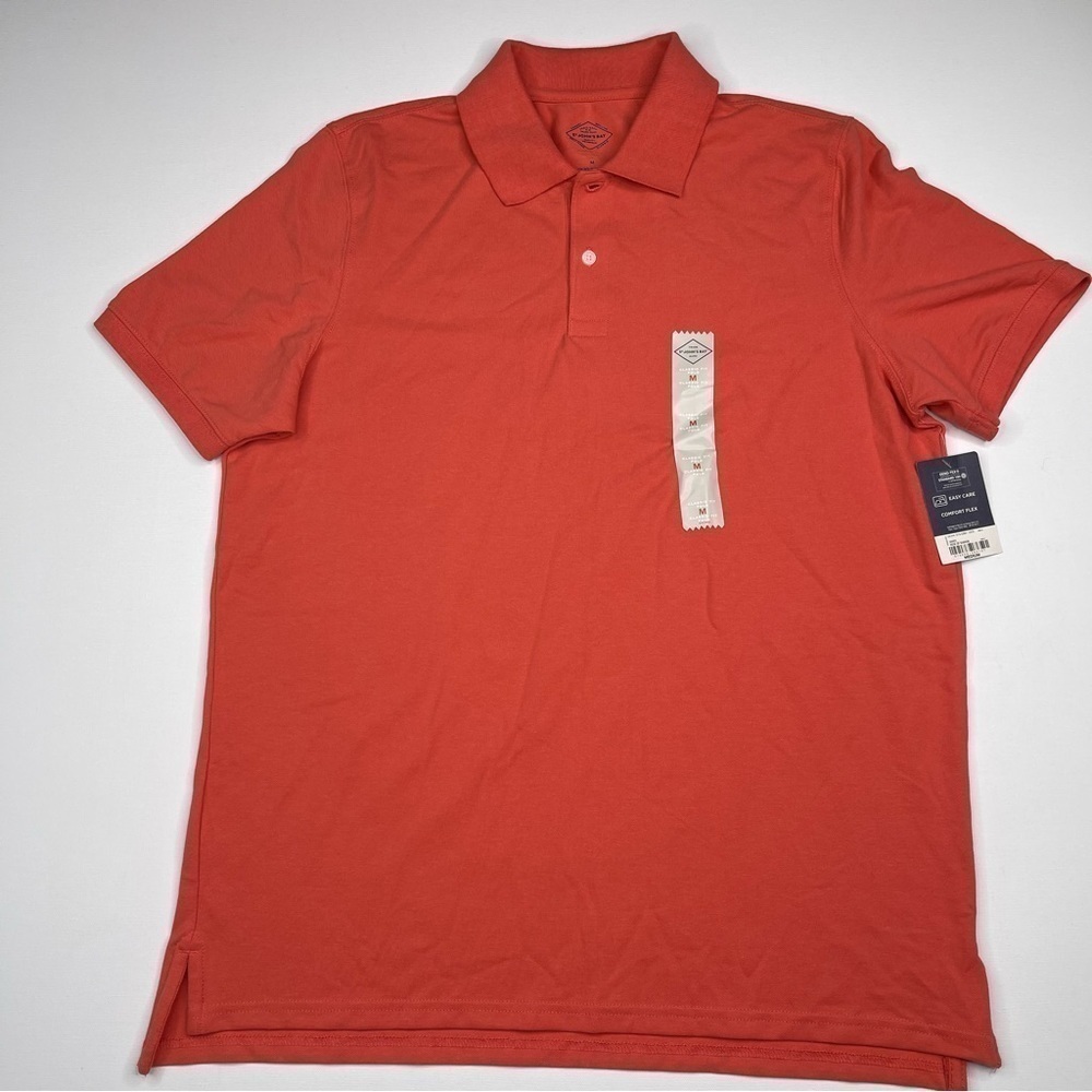 St Johns Bay Polo Shirt Short Sleeve Coral Golf Preppy Summer Vacation New